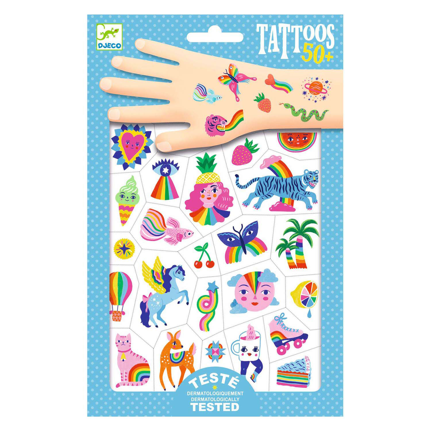 Tatouages Djeco - Licornes et Arcs-en-ciel