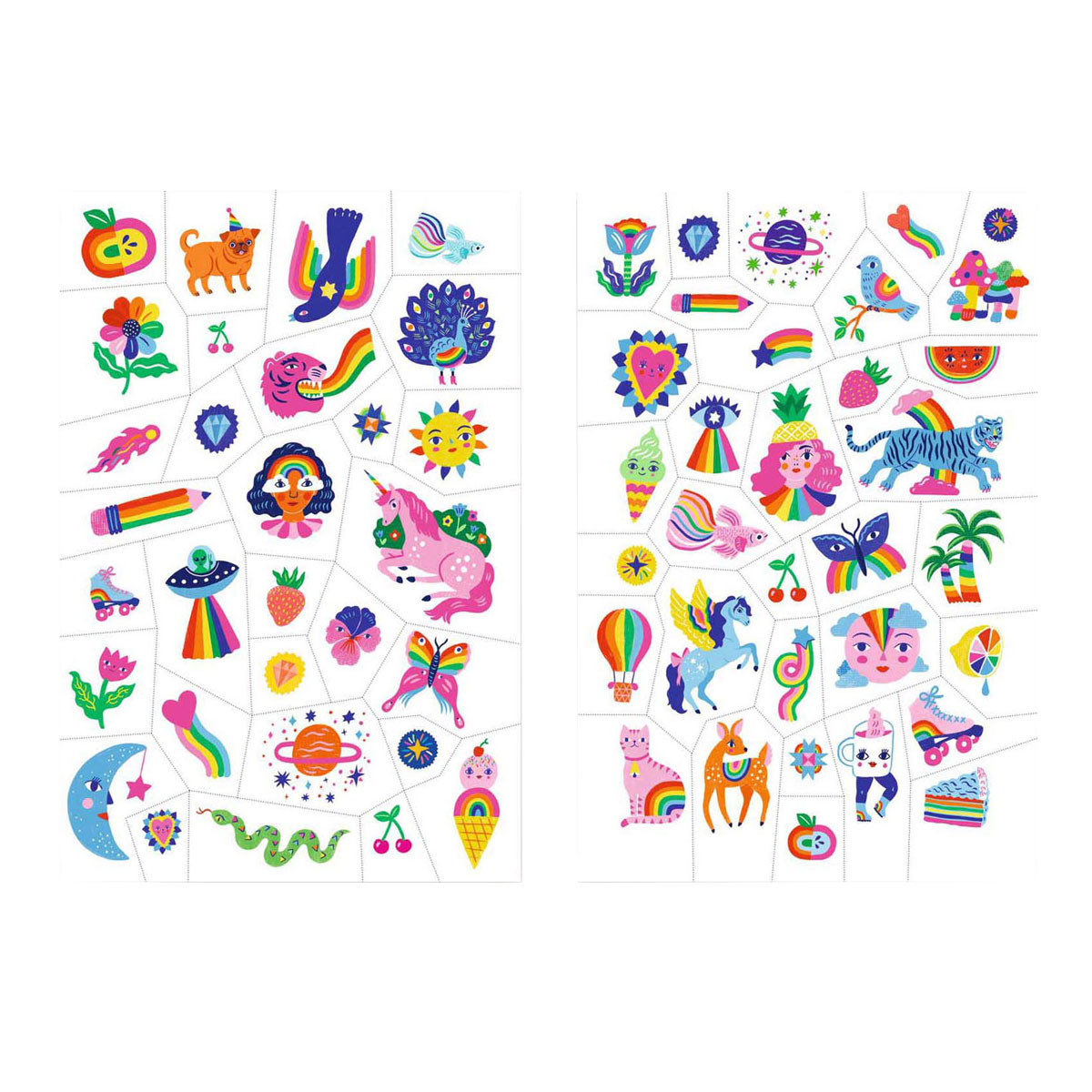 Tatouages Djeco - Licornes et Arcs-en-ciel