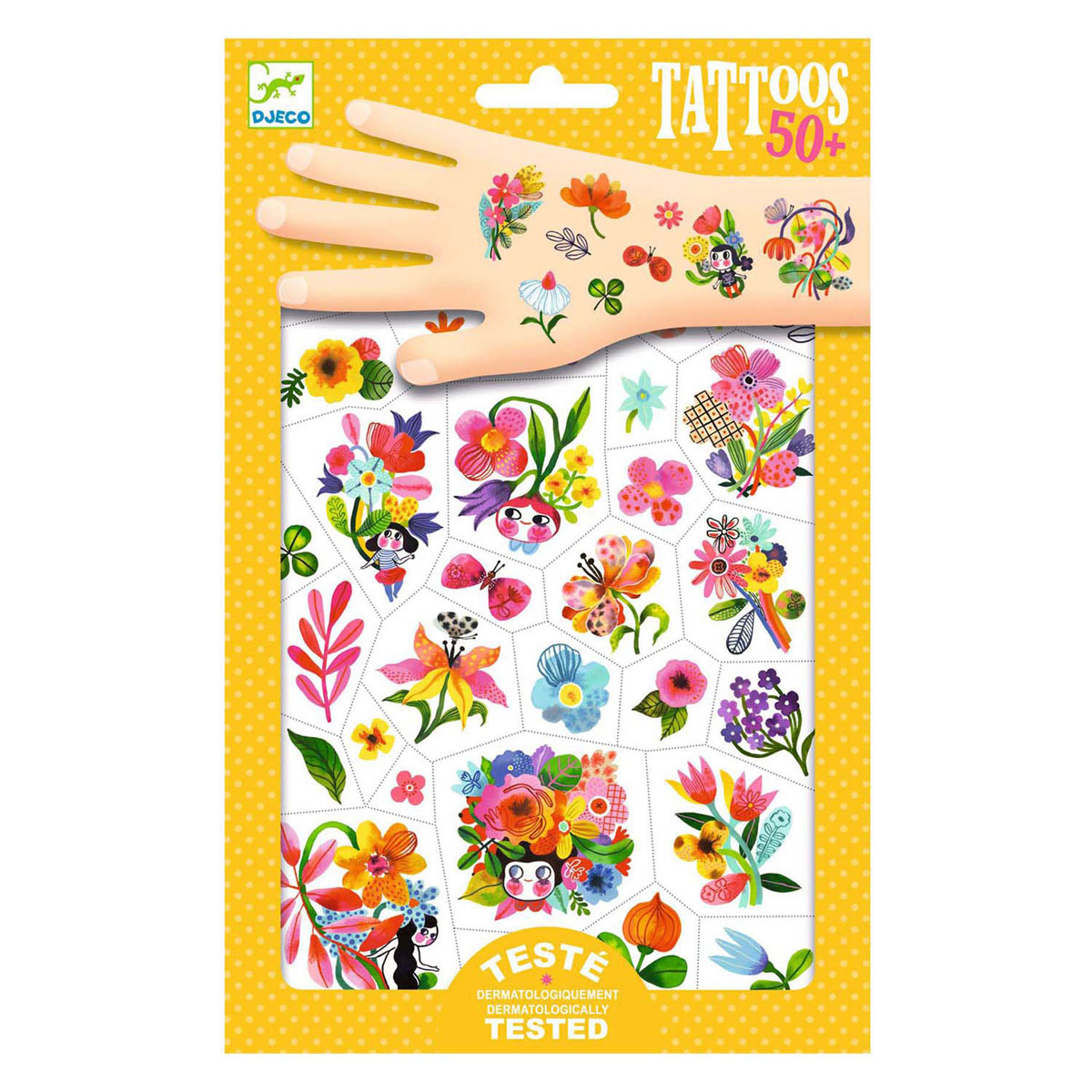 Djeco Tattoos - Aquarel Bloemen