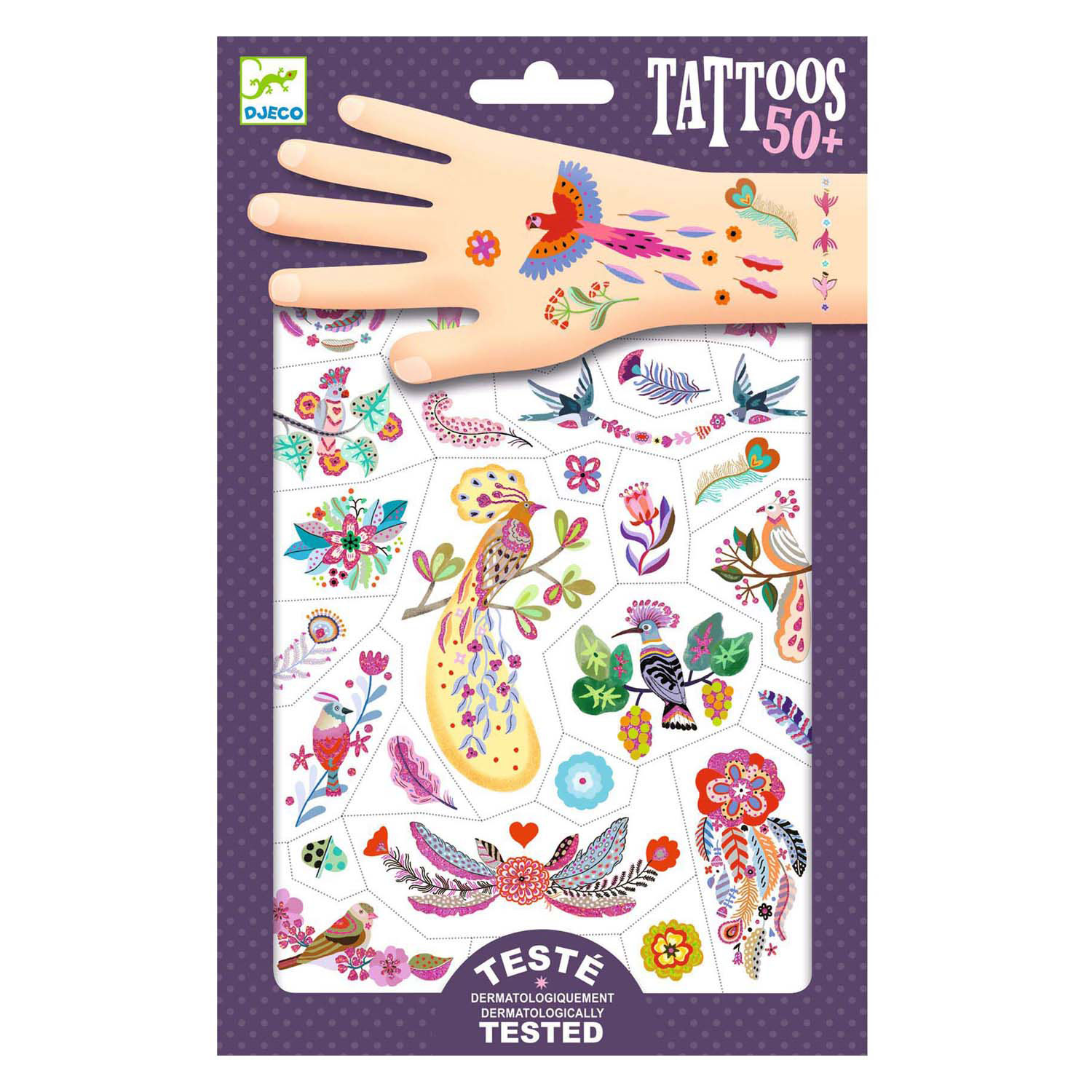 Tatouages Djeco - Oiseaux Métalliques