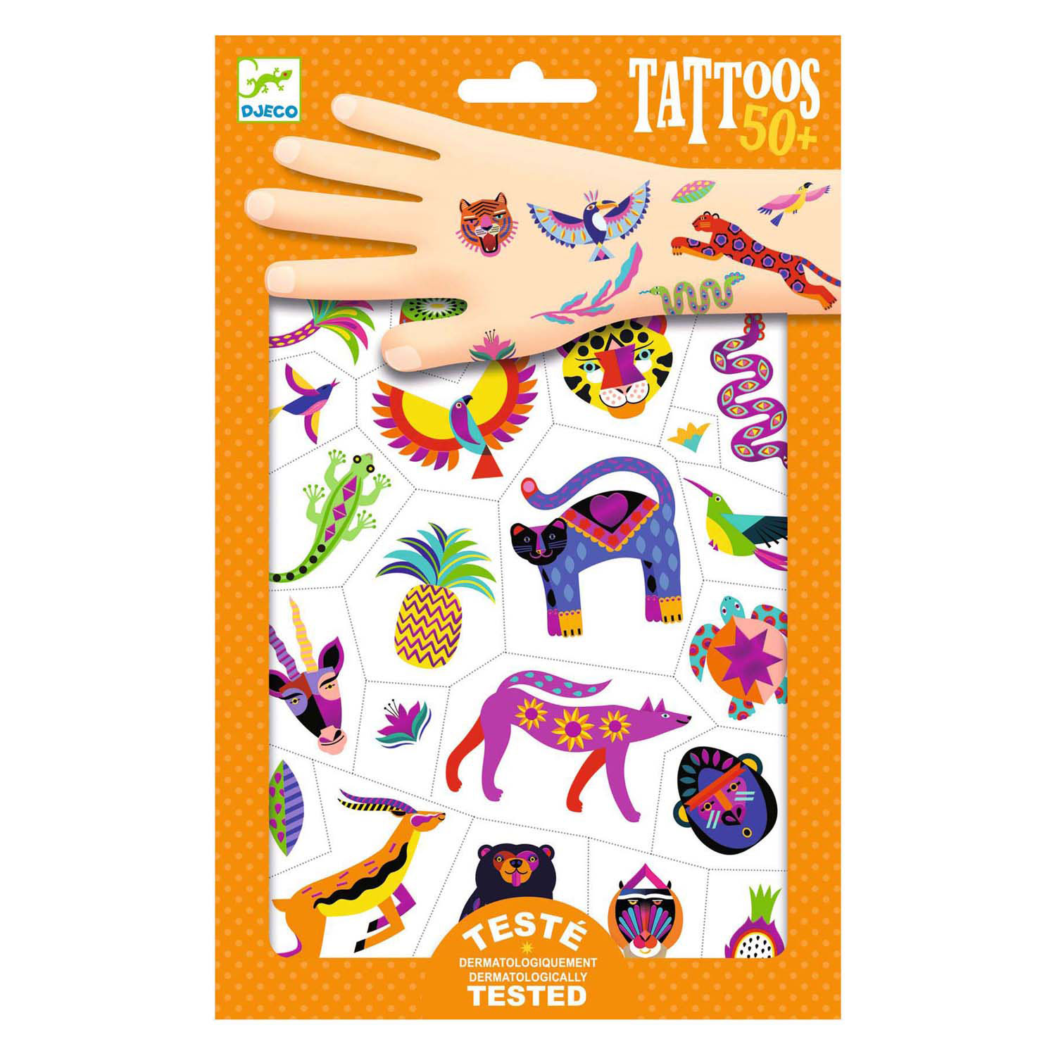 Djeco Tattoos - Metallic Wilde Dieren