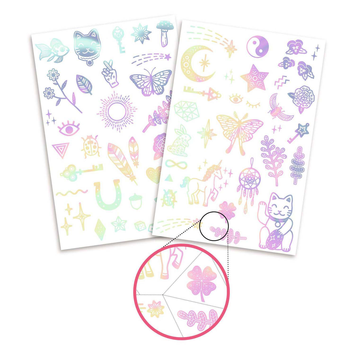 Tatouages Djeco - Porte-bonheur brillants