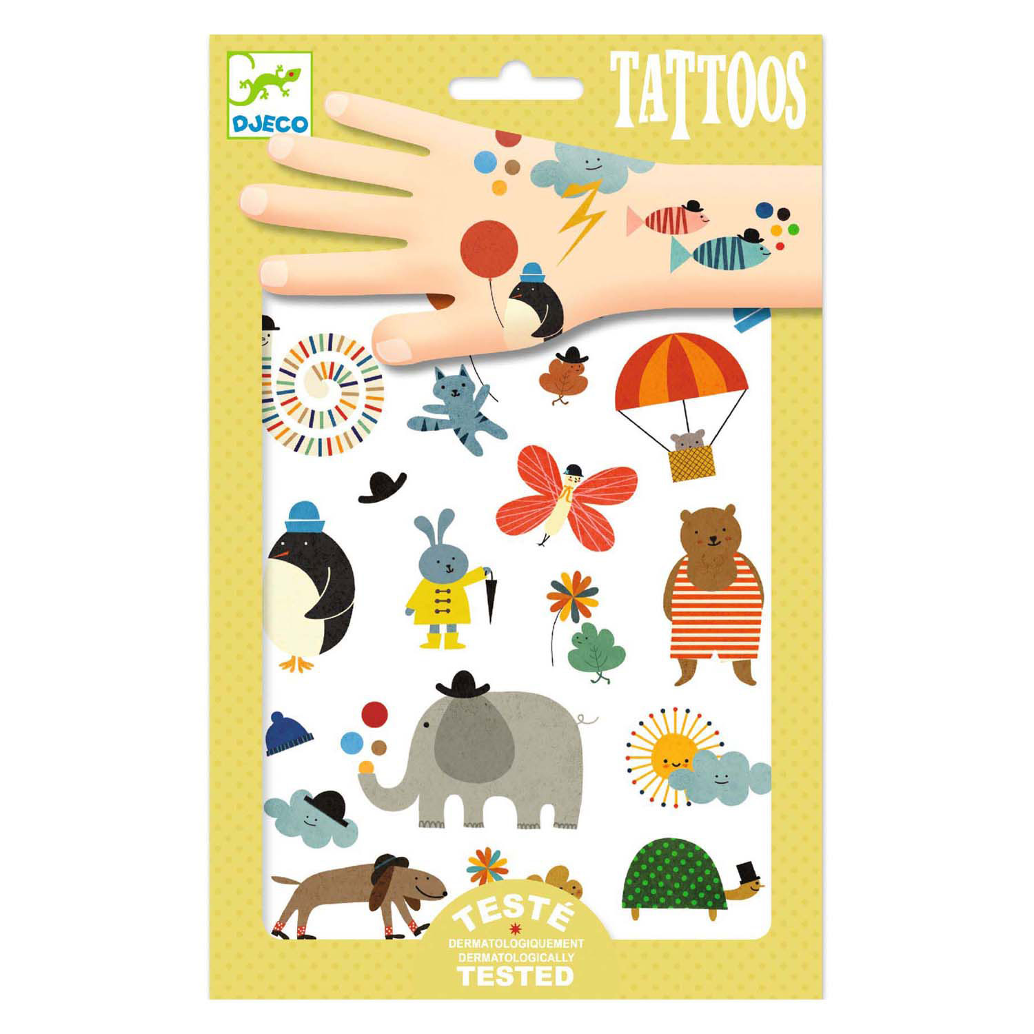 Djeco Tattoos - Grappige Dieren