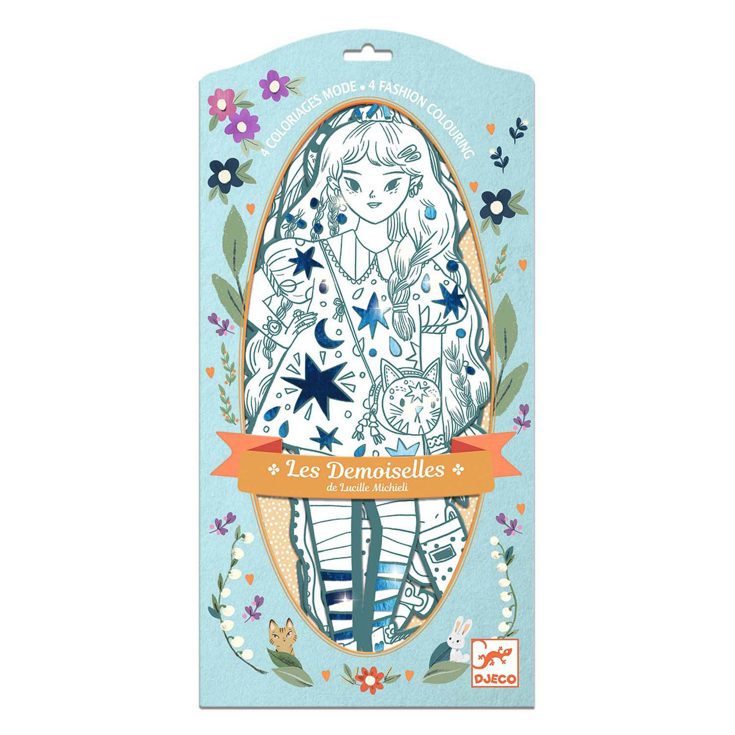 Coloriages Djeco Fashion Silhouette Anjele 32cm - 4 pcs.