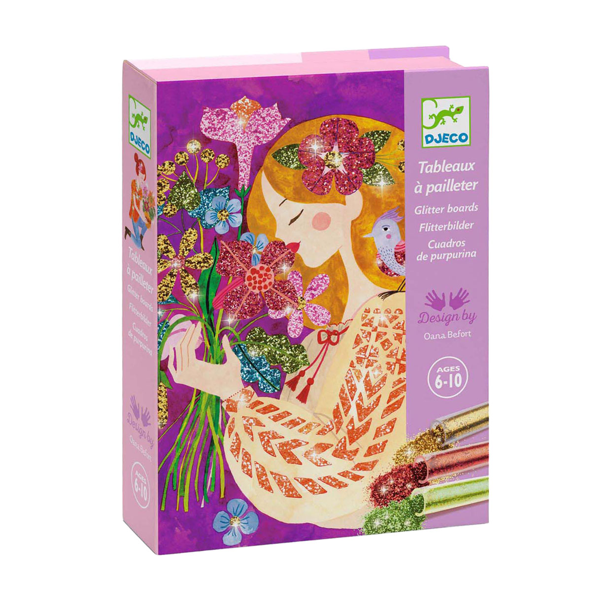 Djeco Schilderijen 'Geurige Bloemen' Versieren met Glitter