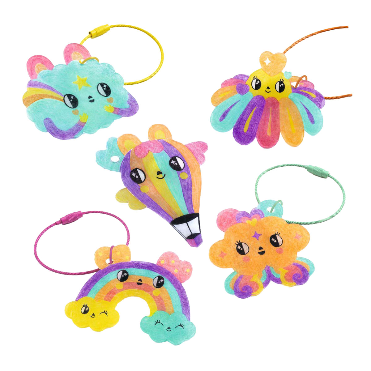 Djeco Knutselset Kawaii Sleutelhangers van Krimpfolie