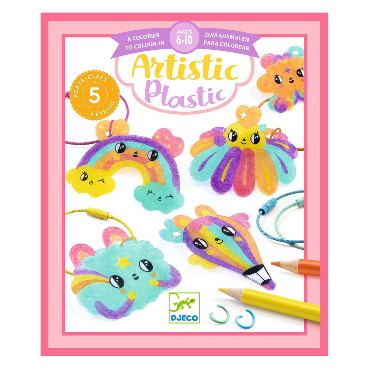 Djeco Knutselset Kawaii Sleutelhangers van Krimpfolie