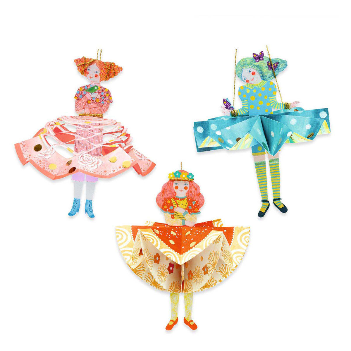 Djeco Knutselset Papieren Jurken met Aankleedpoppen