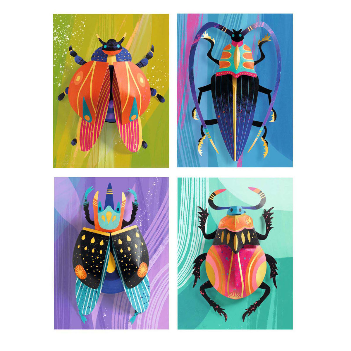 Djeco Knutselset 3D Insecten van Papier
