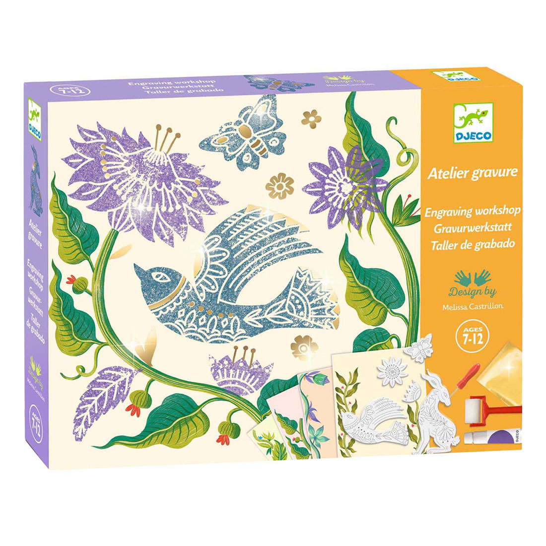 Djeco Craft Gravur - Blumen