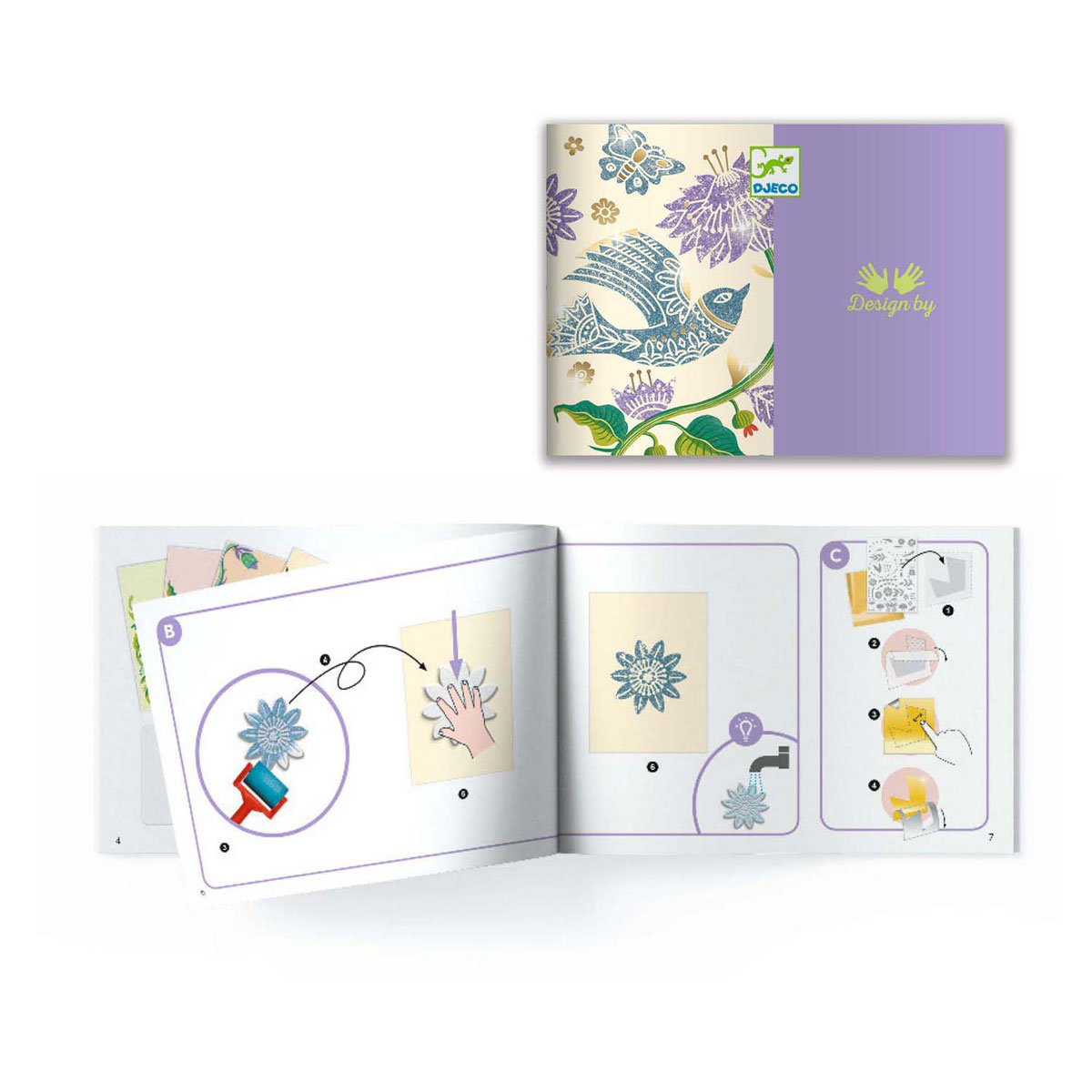 Djeco Craft Gravur - Blumen