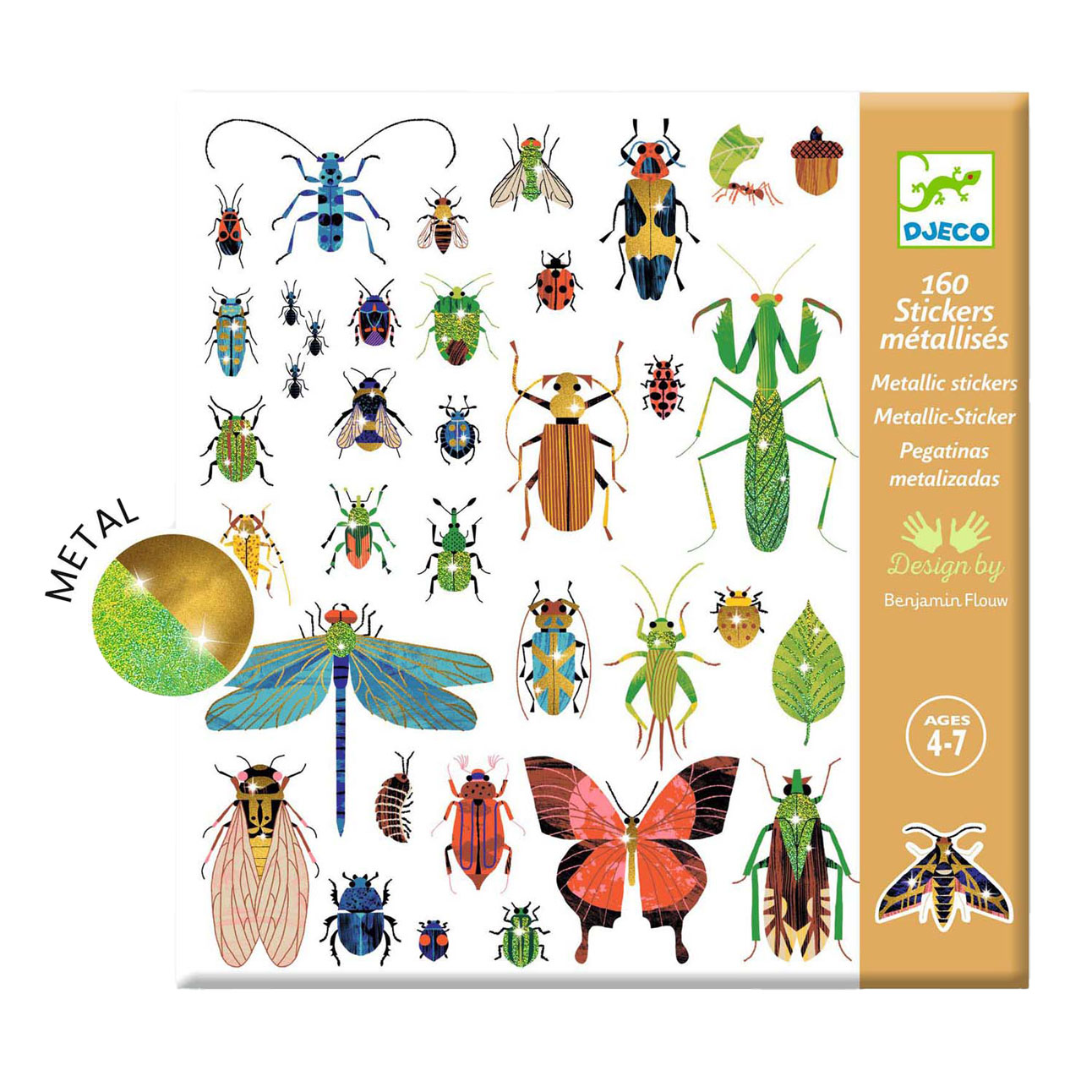 Stickers Djeco Microcosme - 160 stickers