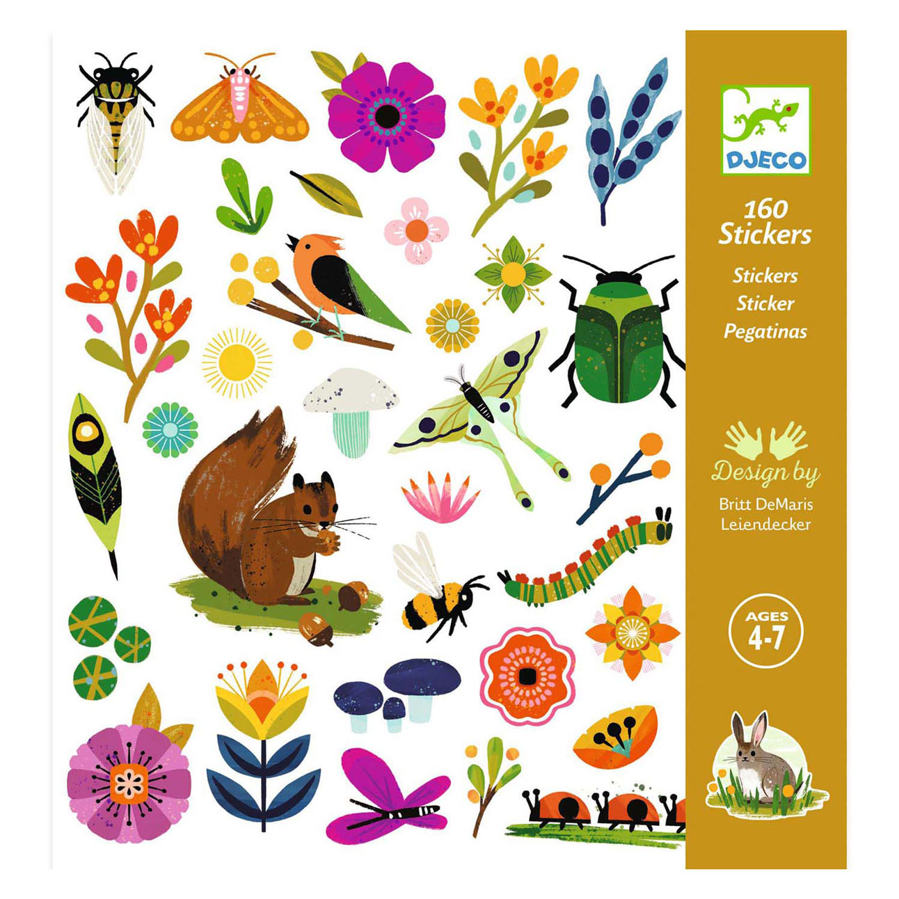 Djeco Stickers Tuin - 160 Stickers