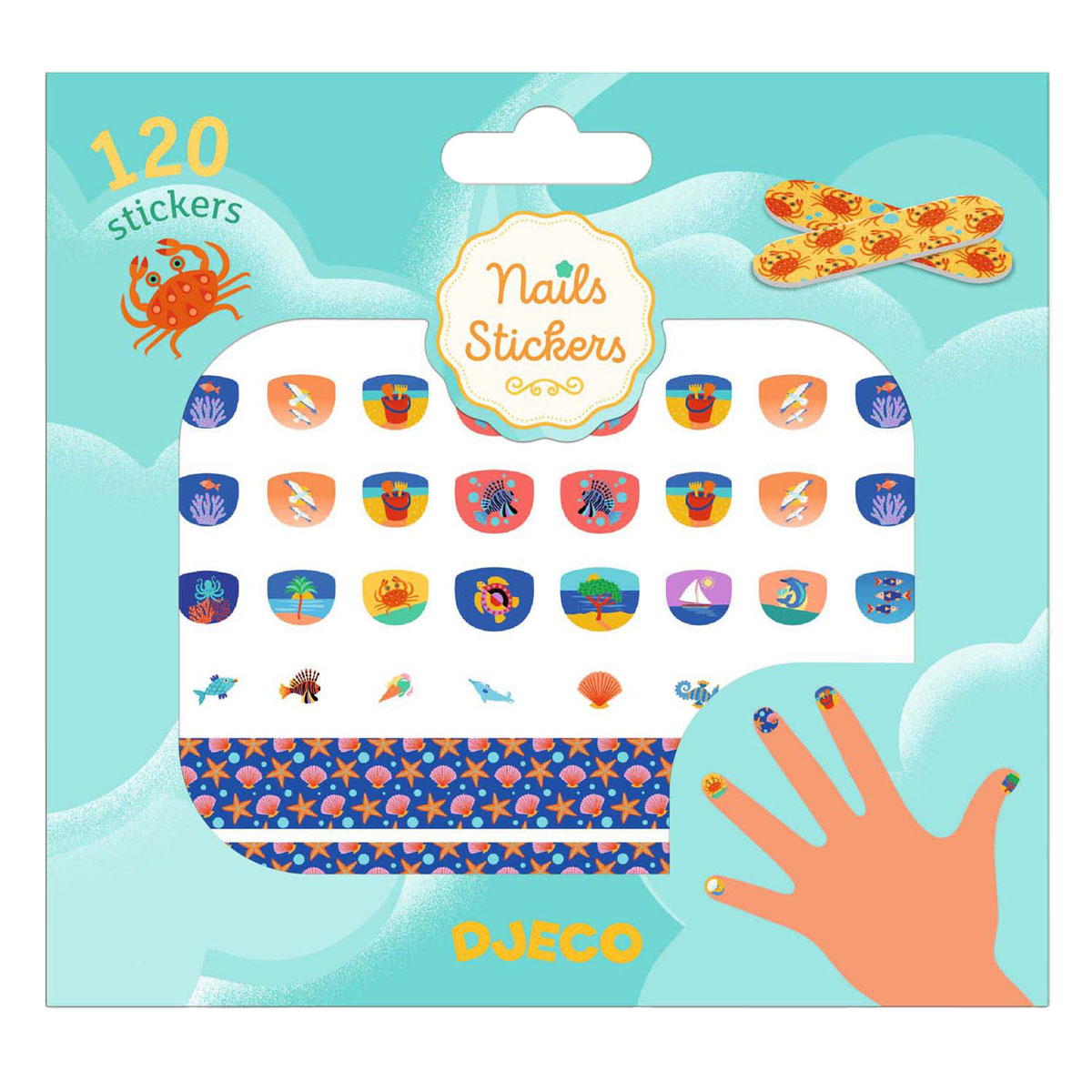 Djeco Nagelstickers Mediterraan - 120 Stickers