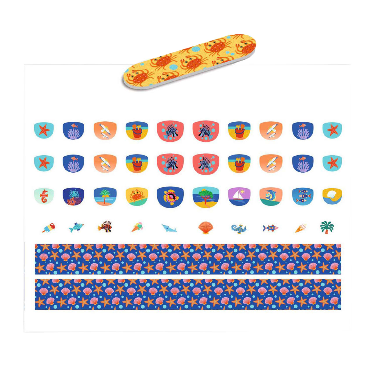 Djeco Nagelstickers Mediterraan - 120 Stickers