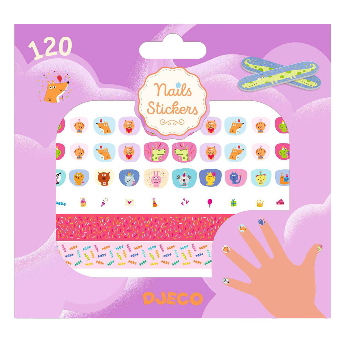 Djeco Nagelstickers Happy Birthday - 120 Stickers