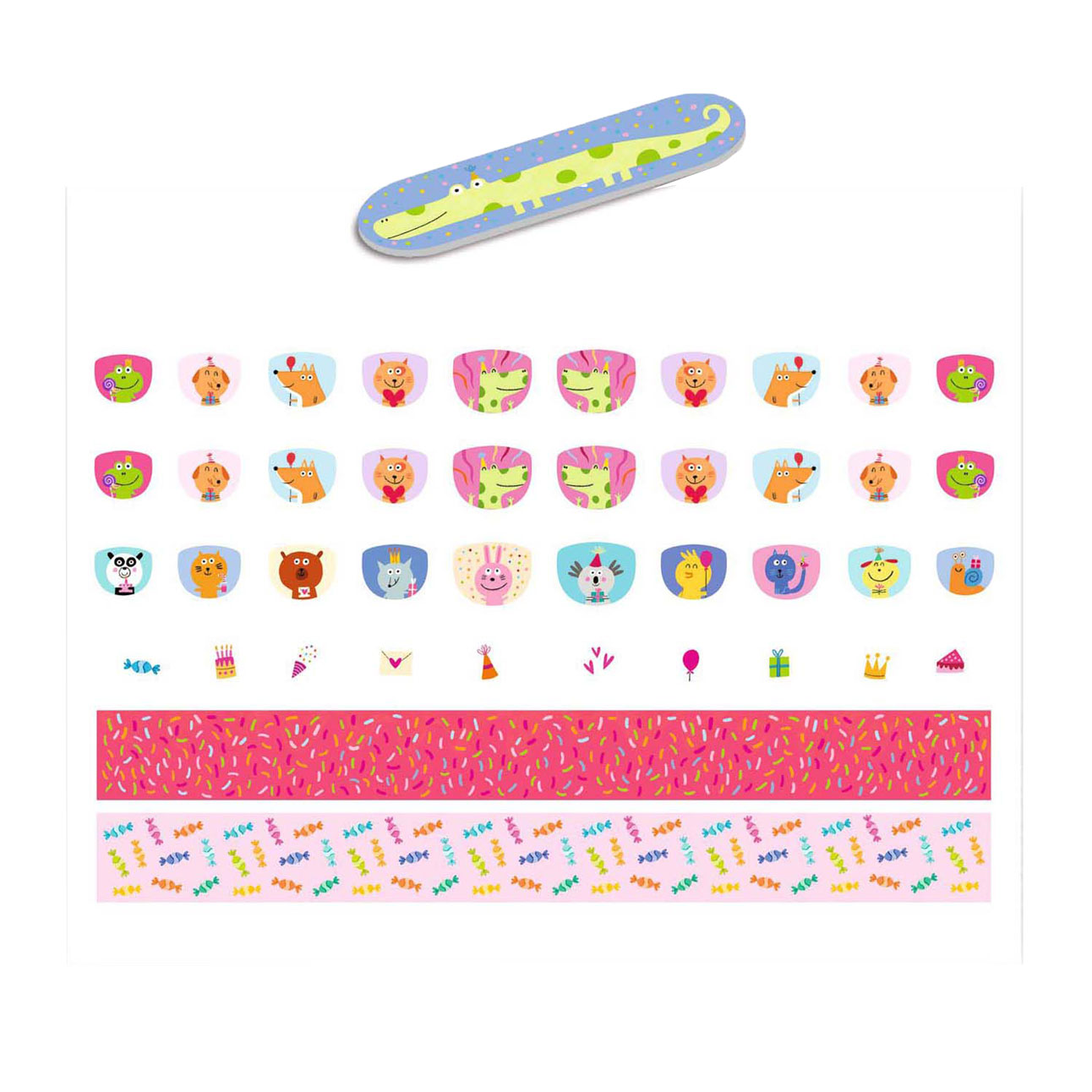 Djeco Nagelstickers Happy Birthday - 120 Stickers