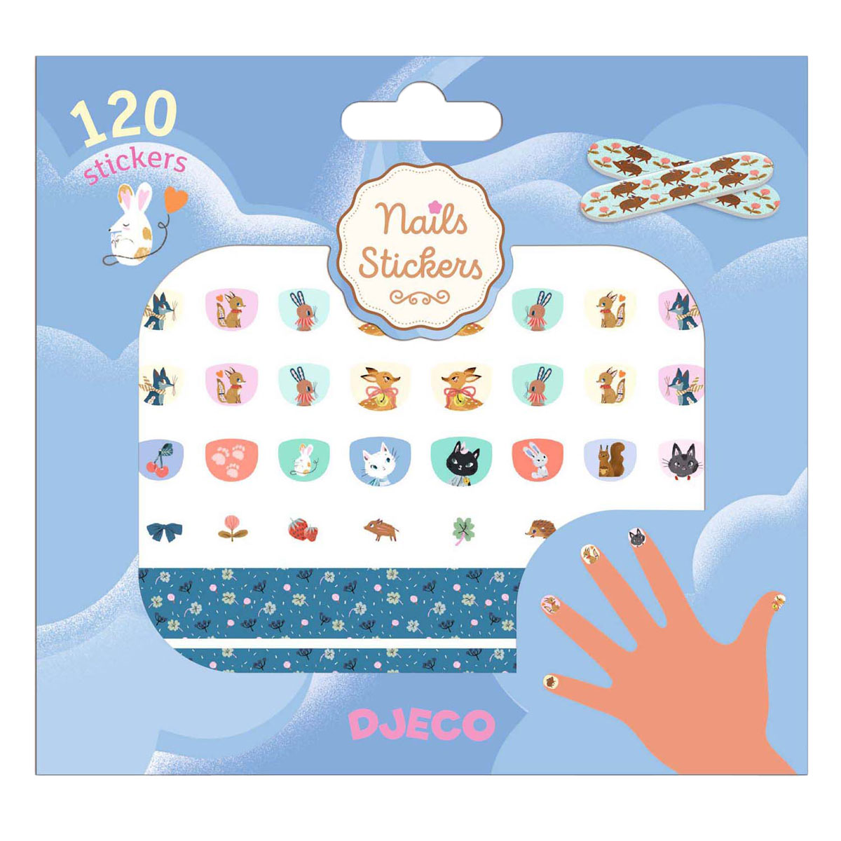 Djeco Nagelstickers Diertjes - 120 Stickers