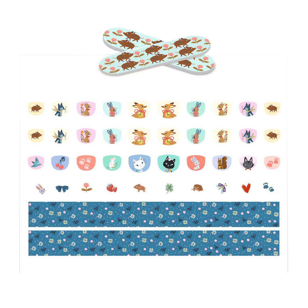 Djeco Nagelstickers Diertjes - 120 Stickers
