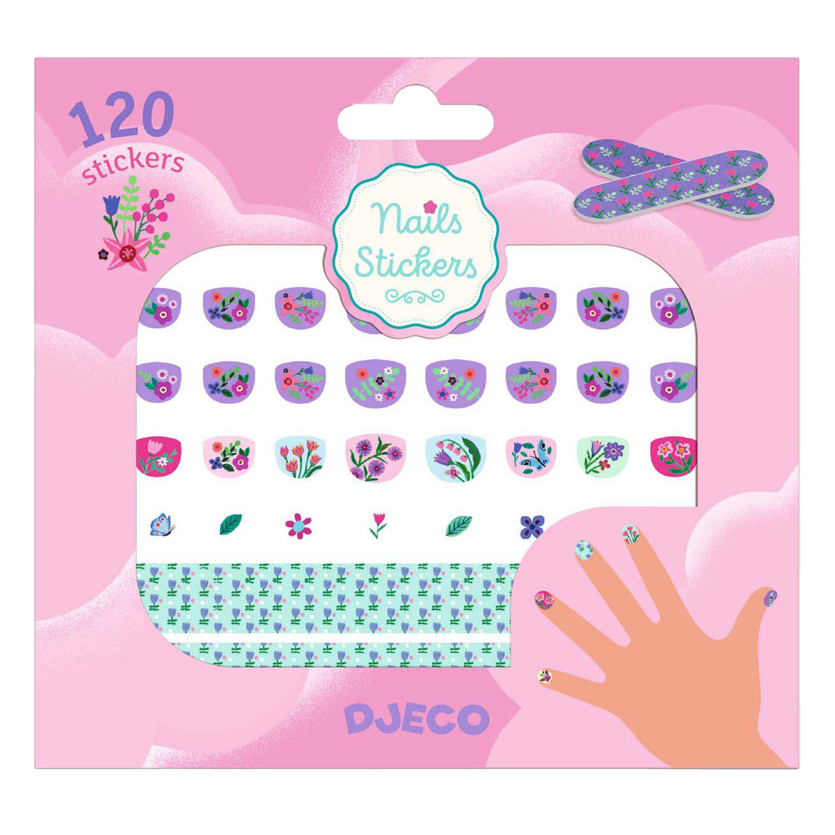 Djeco Nagelstickers Bloemetjes - 120 Stickers