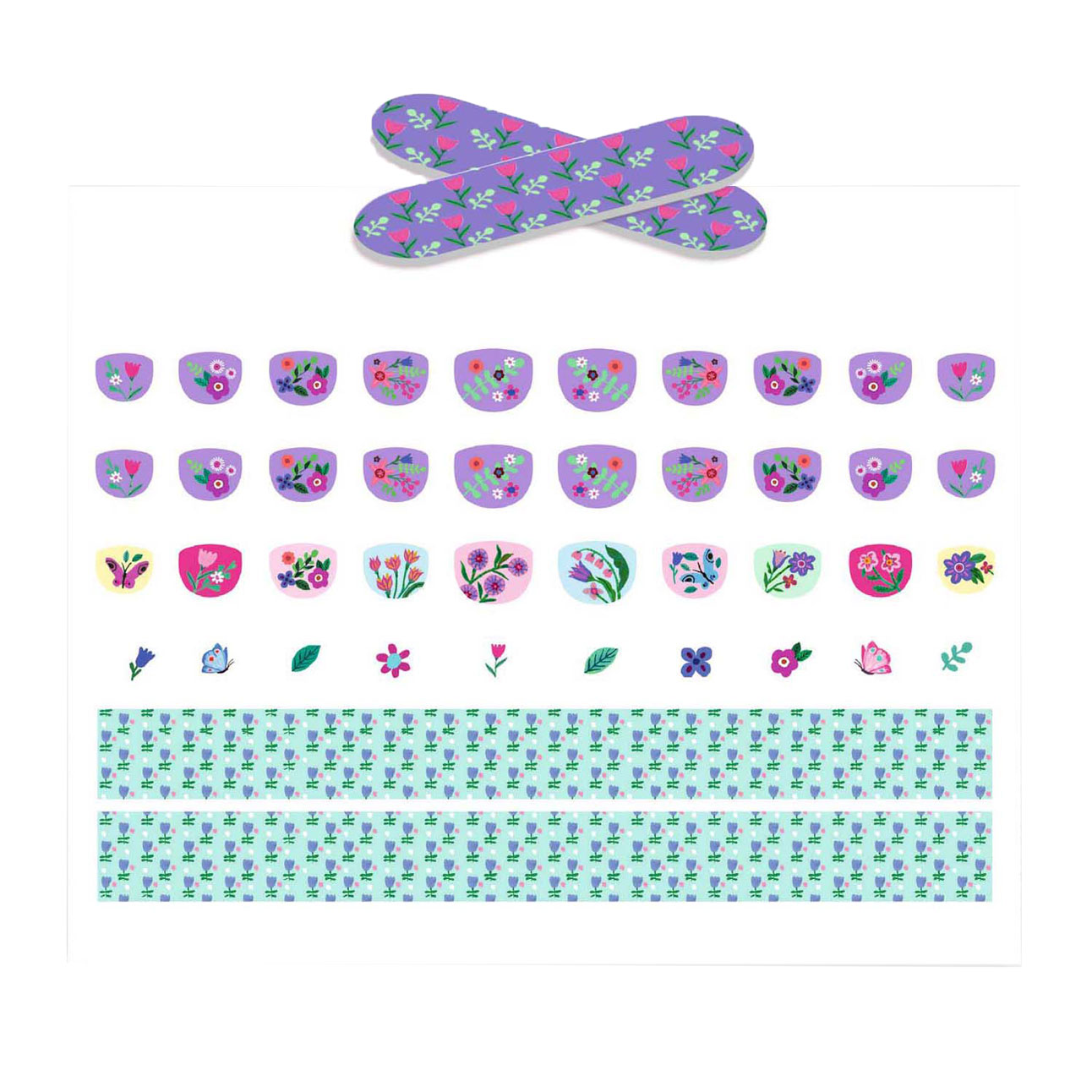 Djeco Nagelstickers Bloemetjes - 120 Stickers