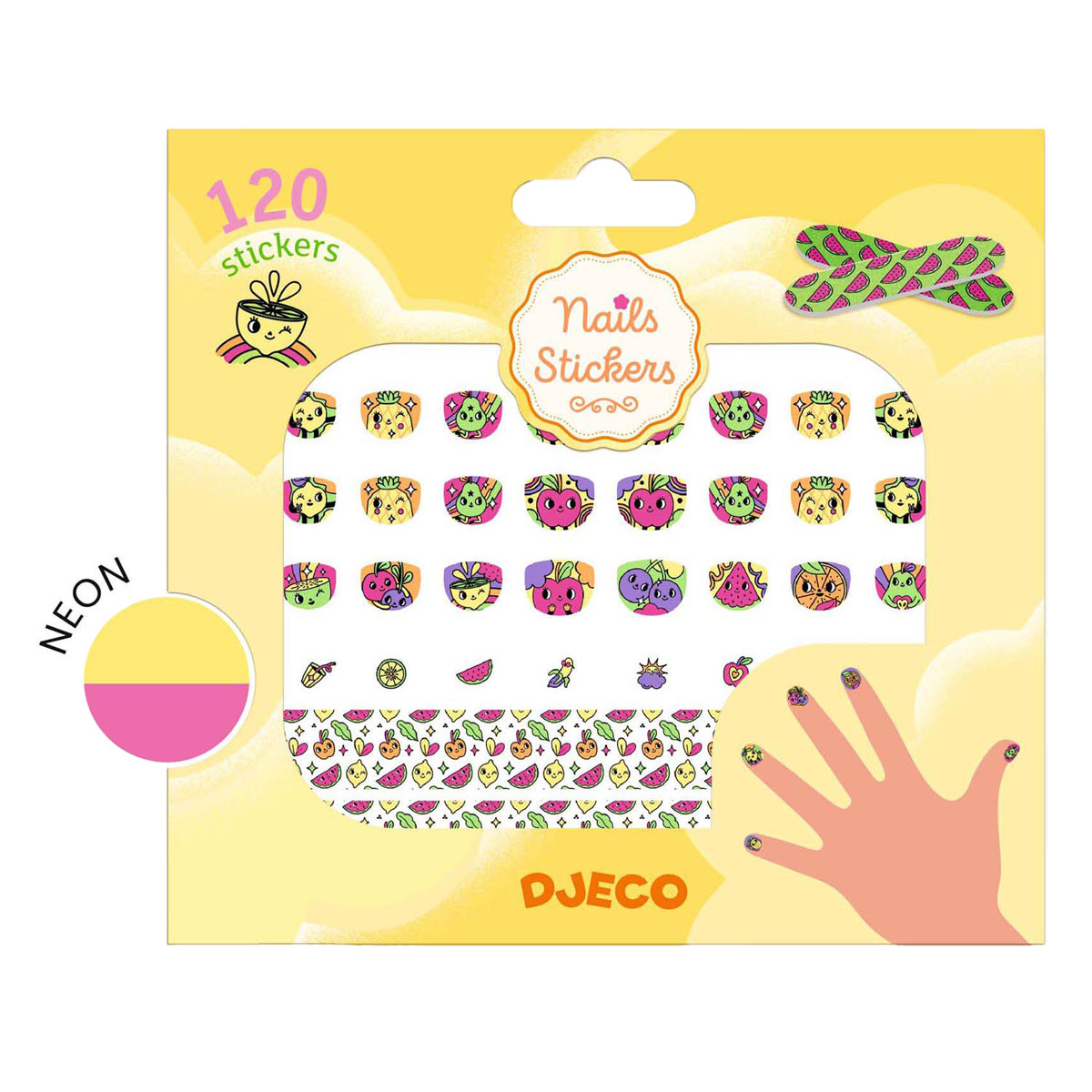 Djeco Nagelstickers Fruit - 120 Stickers