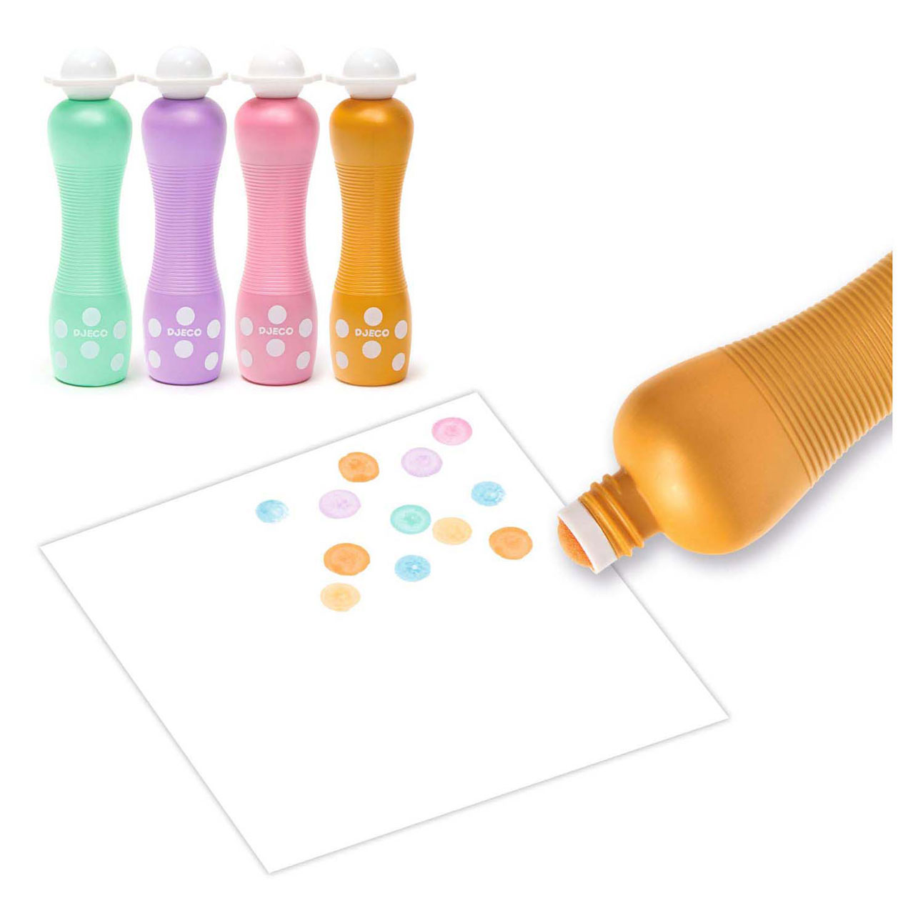 Djeco Dotted Marker mit Perlmutteffekt – 4 Stk.