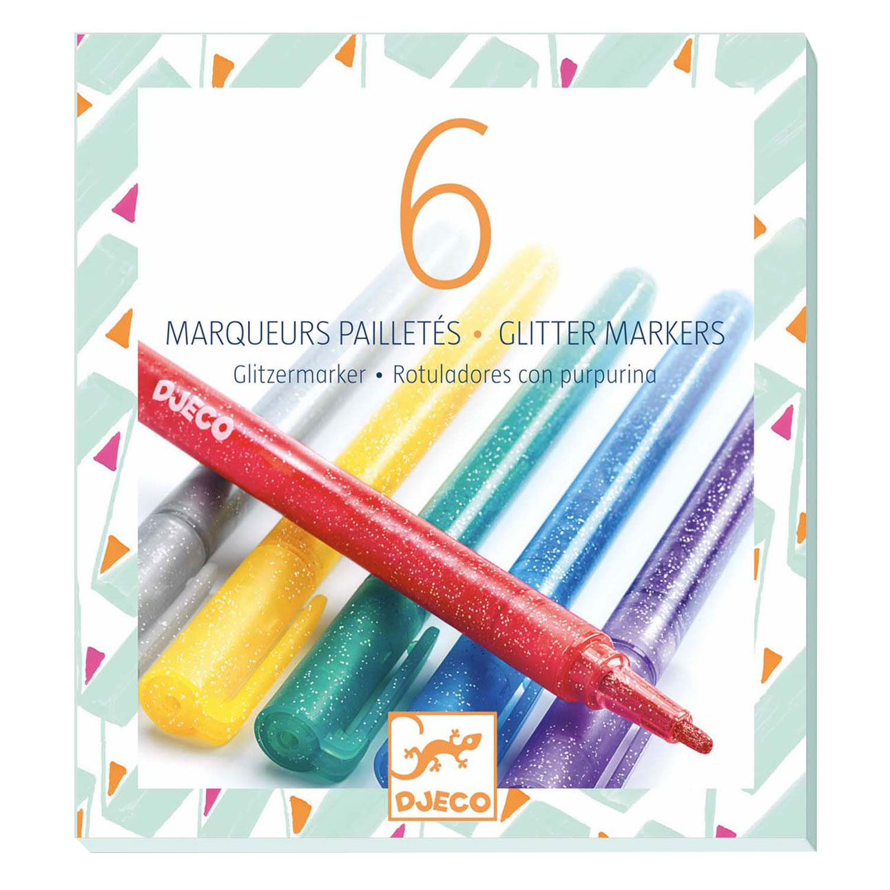 Djeco Glitterstiften - 6st.