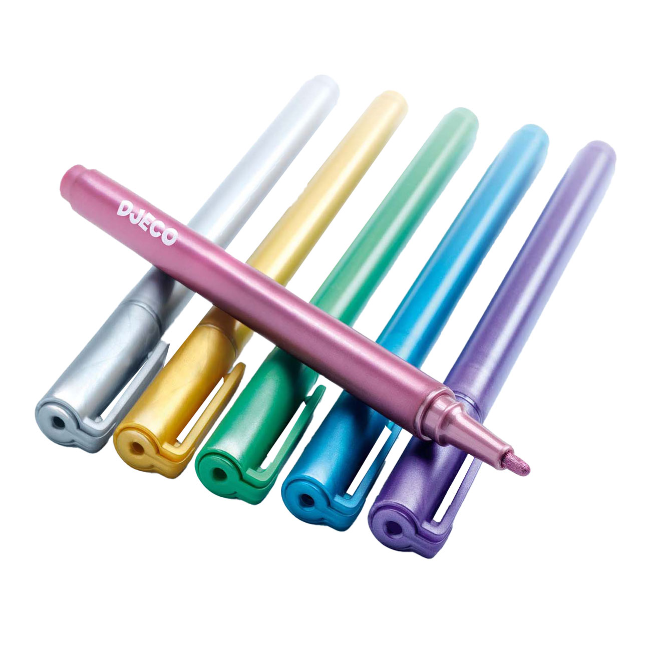 Djeco Metallic Viltstiften - 6st.