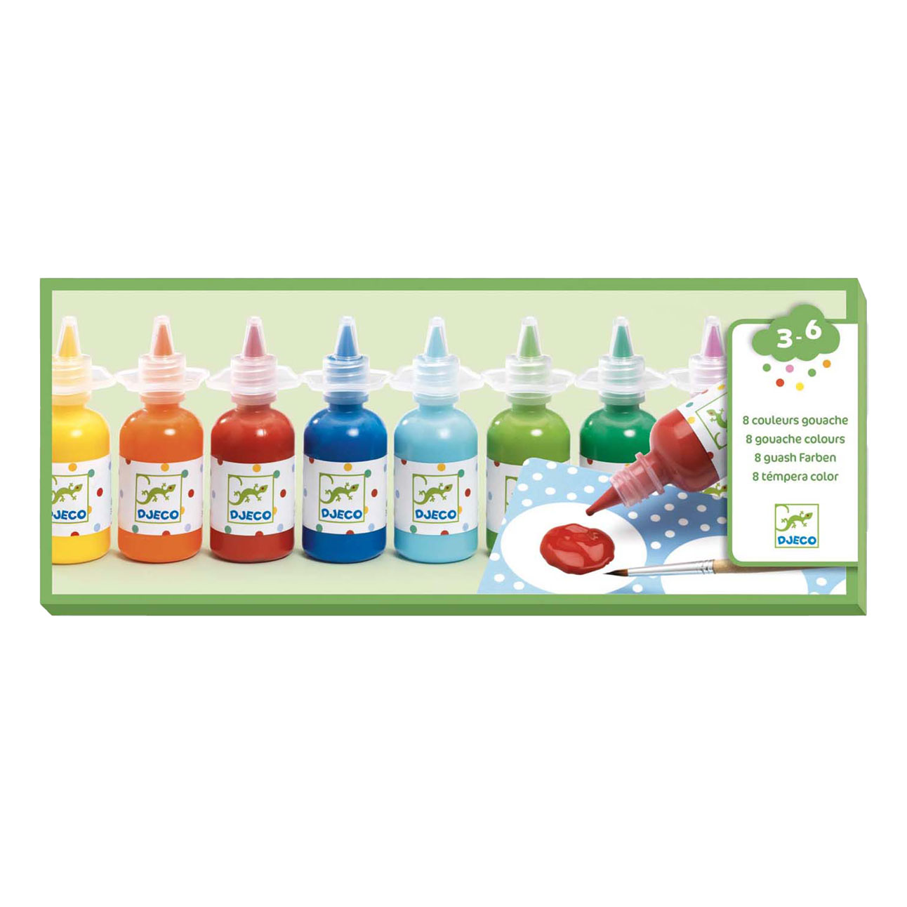 Djeco Waterverfset - 8 Kleuren