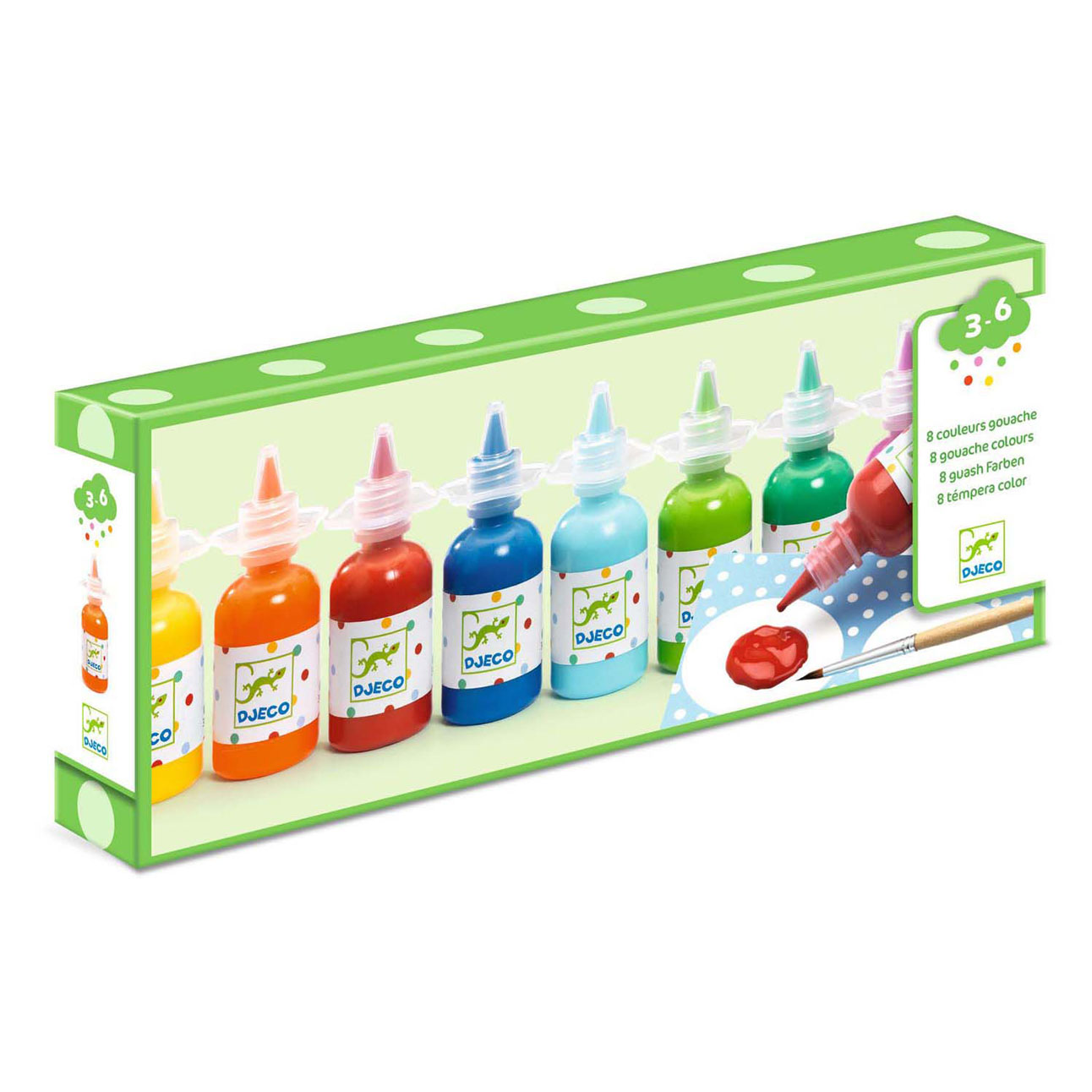 Djeco Waterverfset - 8 Kleuren