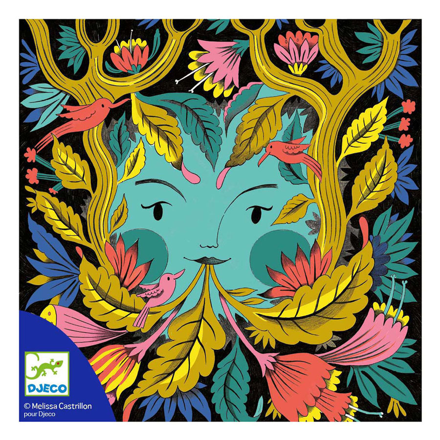 Djeco Kleuren met 3D-effect - Fantasy Forest