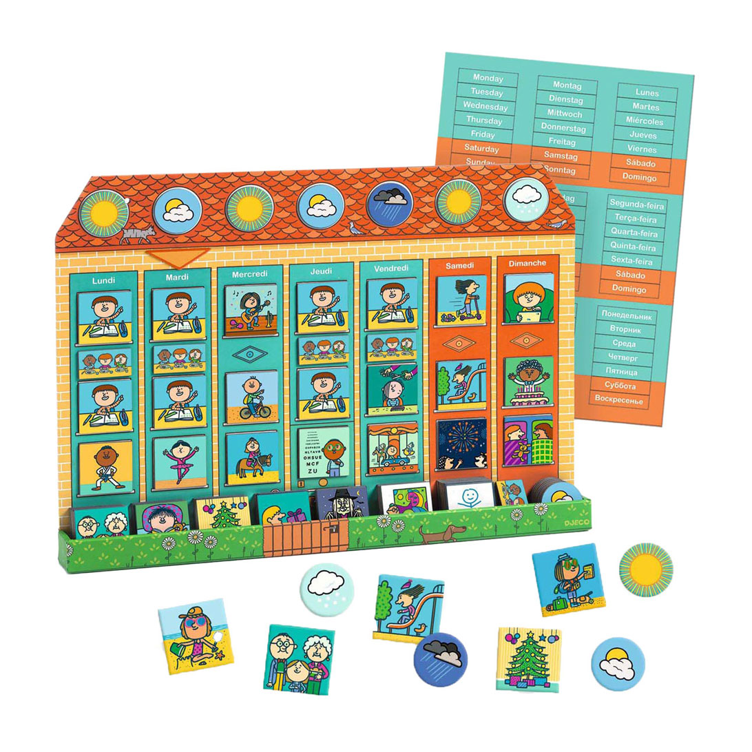 Djeco Educatieve Familiespel met 86 Magneten