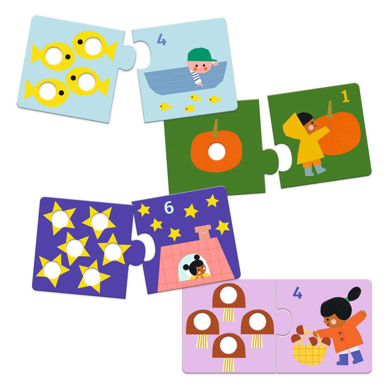 Djeco Duo Educatieve Puzzel Cijfers
