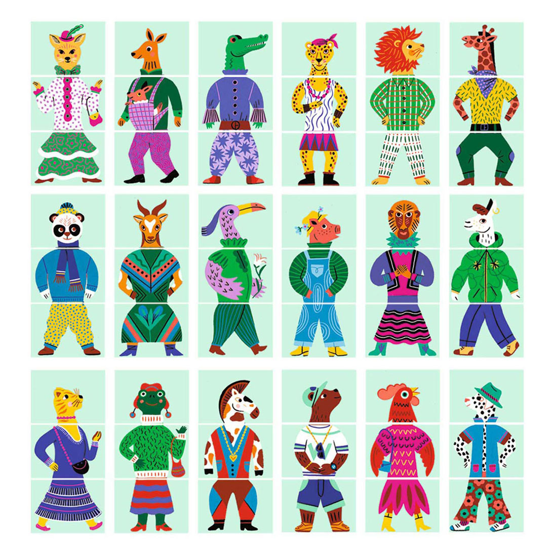 Djeco Mix & Match Dieren