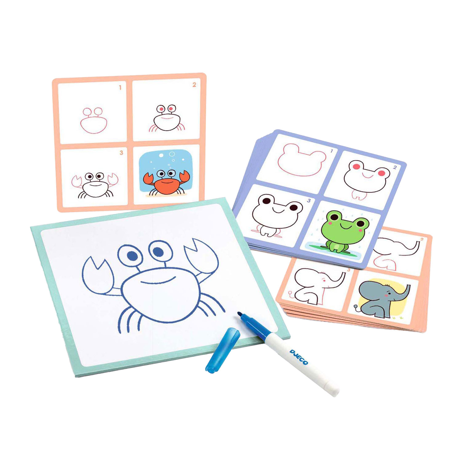 Djeco Tekenkaarten Babydieren