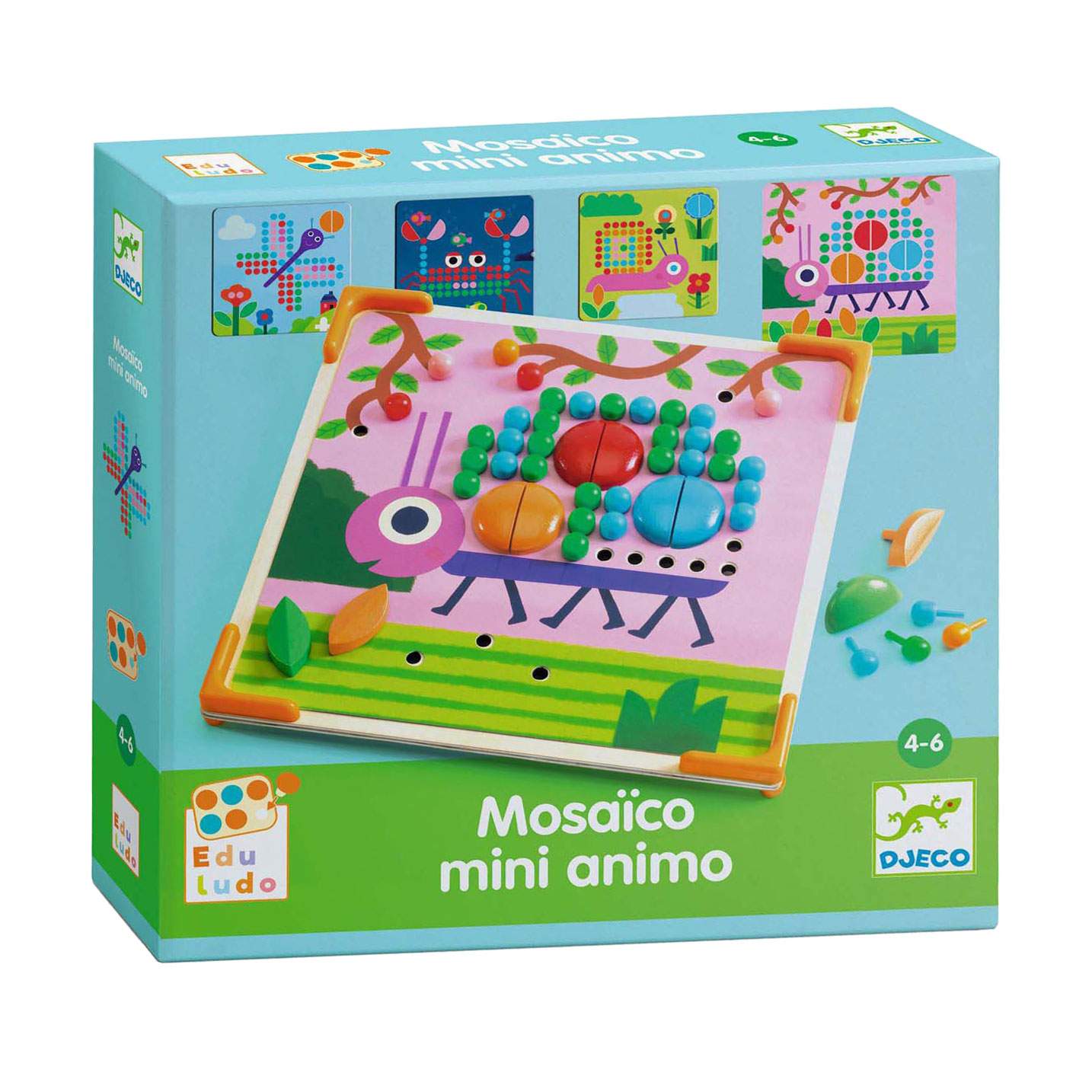 Djeco Mozaiekspel met 8  Plaatjes