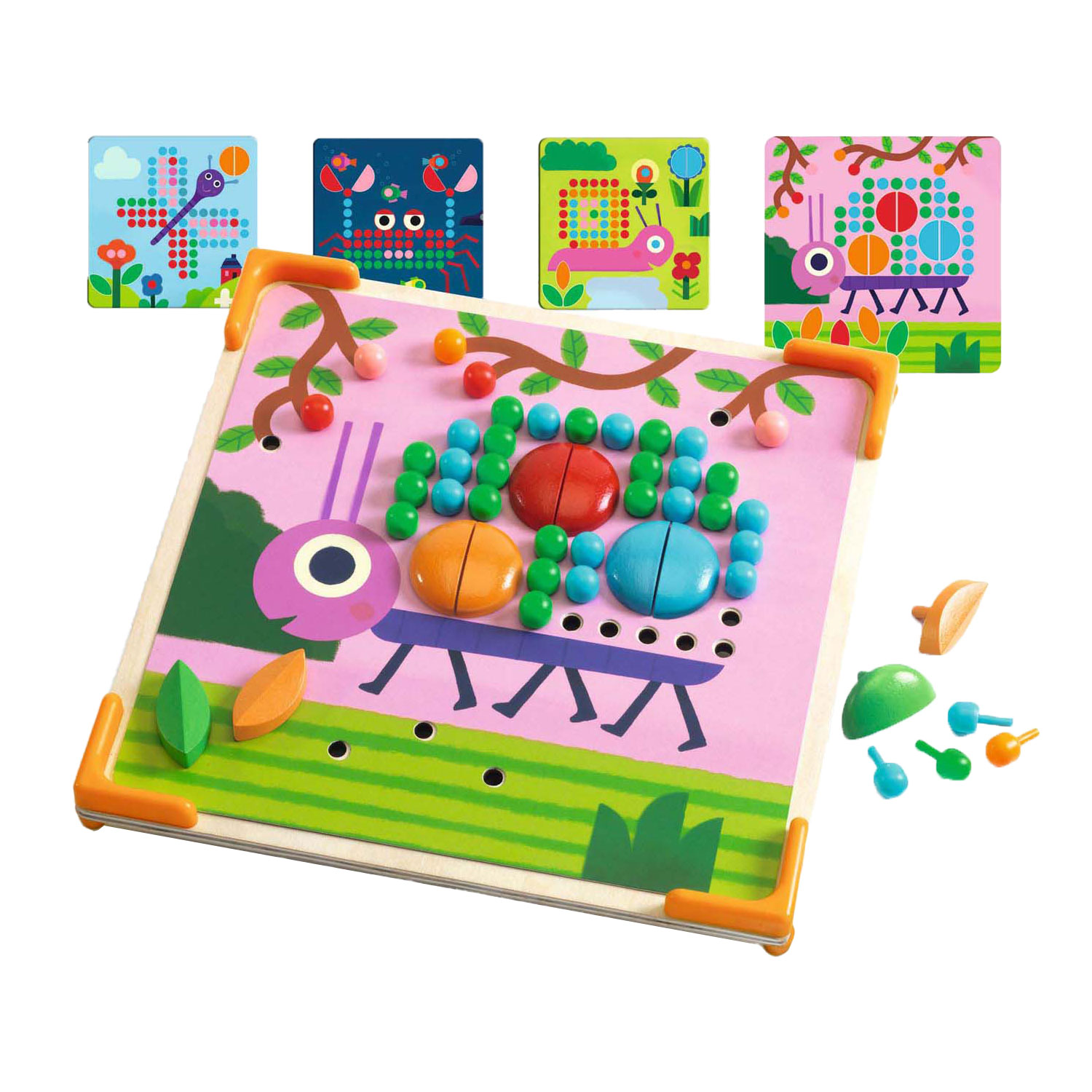 Djeco Mozaiekspel met 8  Plaatjes