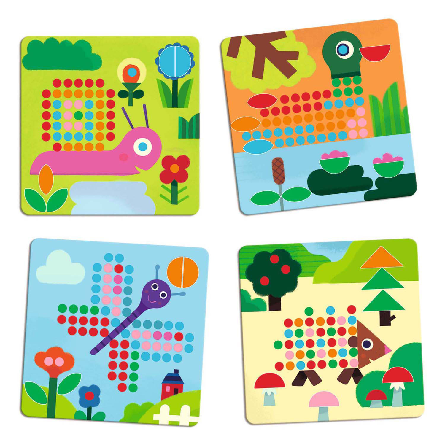 Djeco Mozaiekspel met 8  Plaatjes