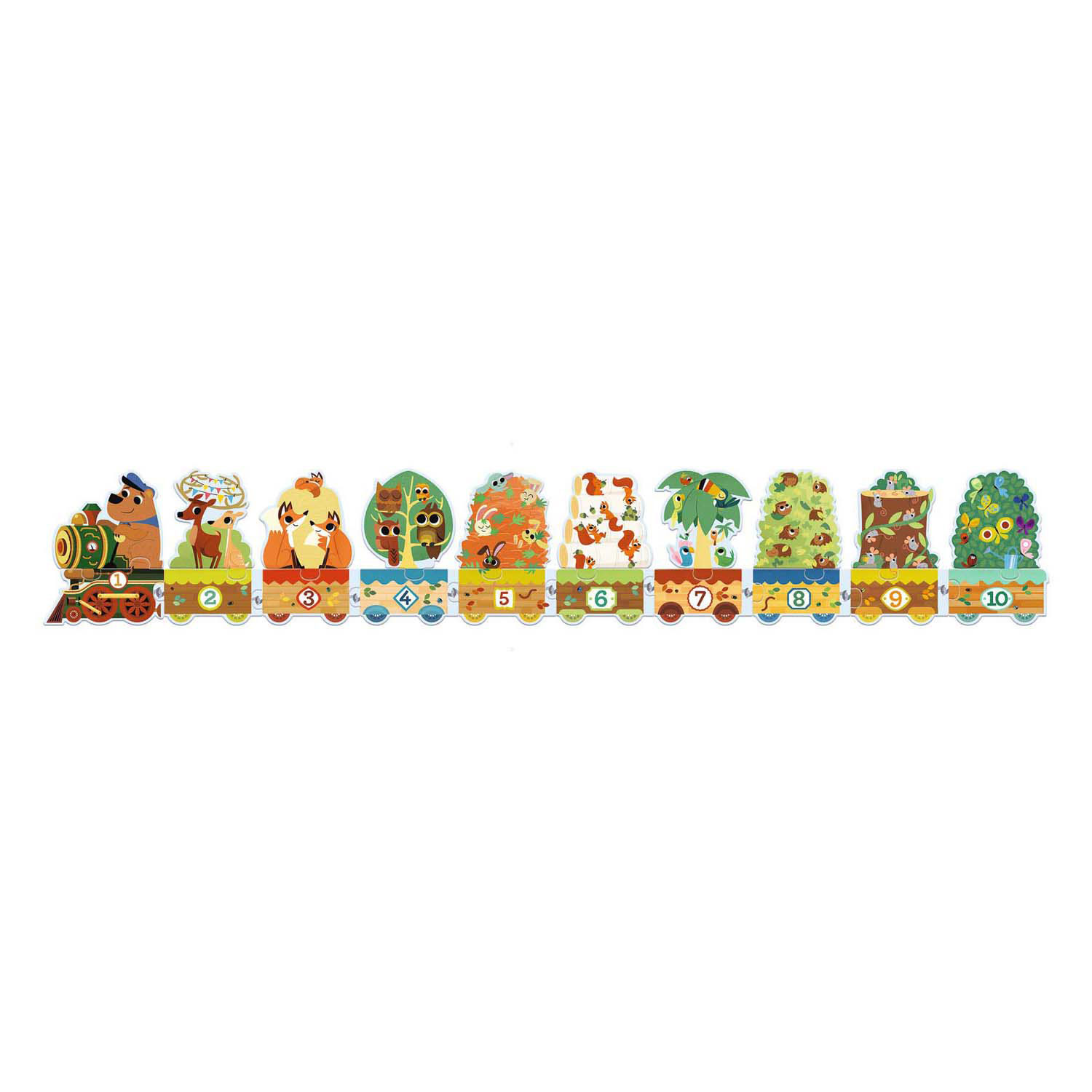 Djeco Puzzelverhaal Bosdieren - 20st. 