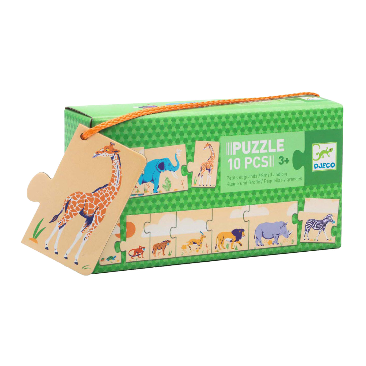 Djeco Puzzel Savannedieren - 10st. 