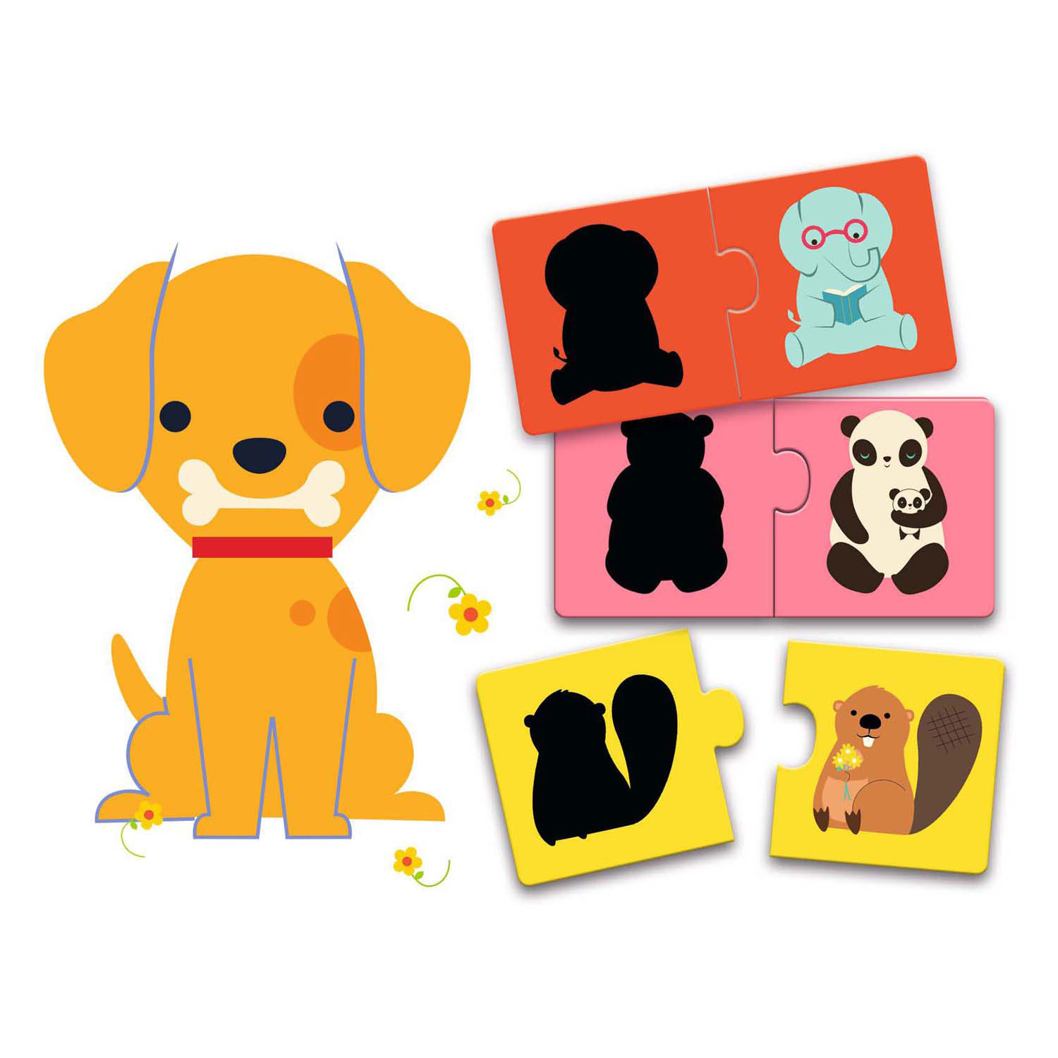 Djeco Puzzel Duo Dieren - 12st.