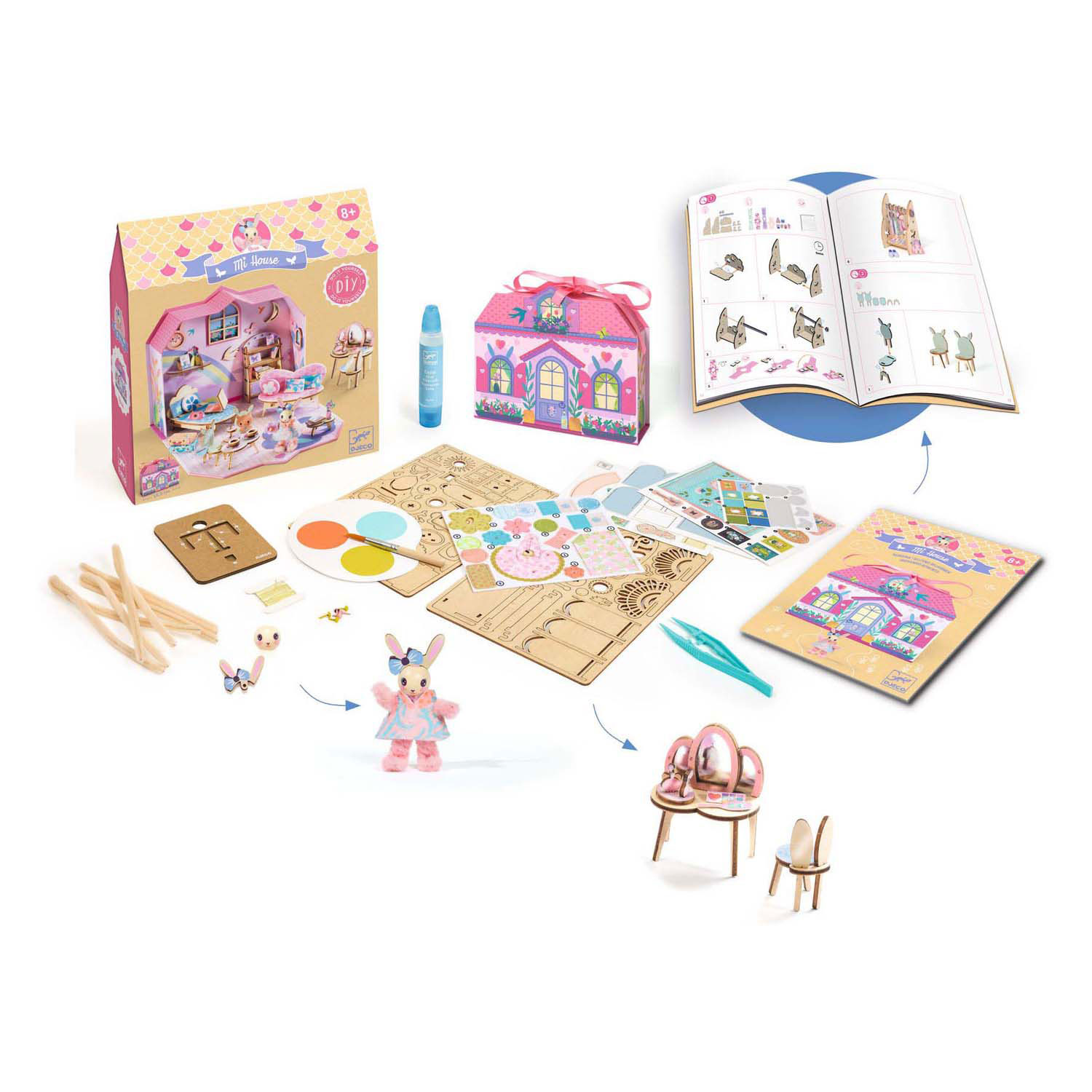 Djeco DIY - Knutselset Huisje Maken Rosie