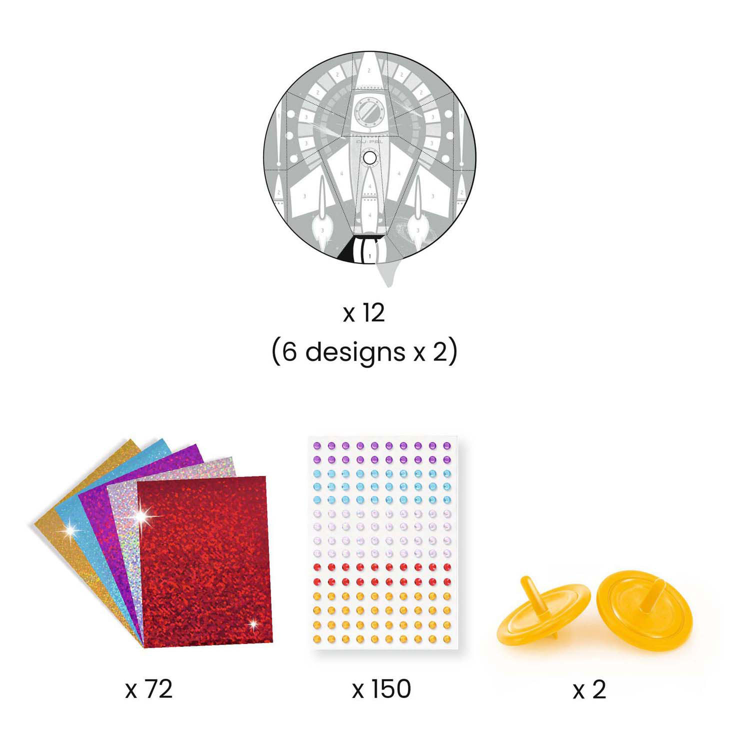 Djeco DIY - Toupies L'Espace