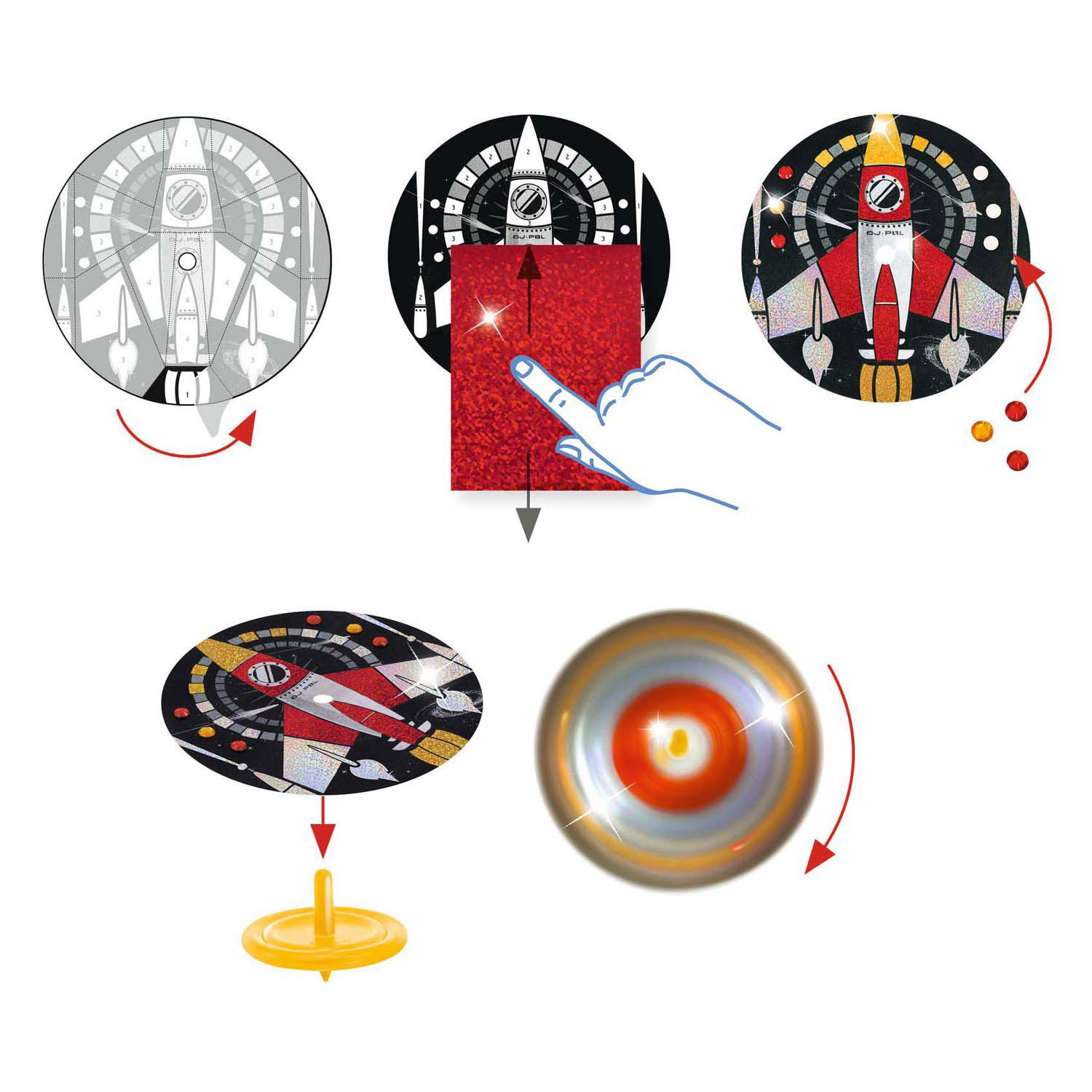 Djeco DIY - Toupies L'Espace