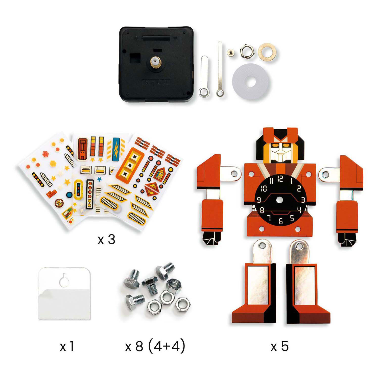 Djeco DIY - Knutselset Robot Klok