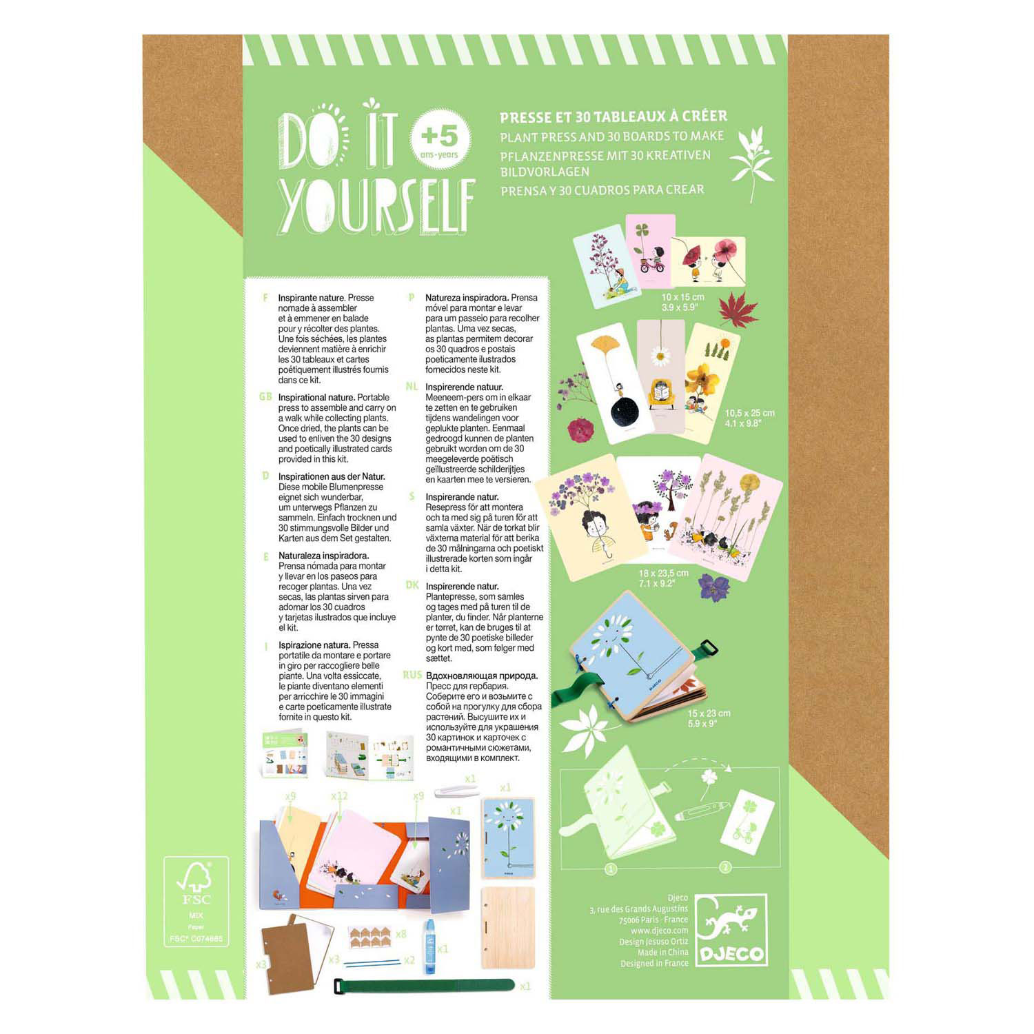 Djeco DIY - Knutselset Kaarten Natuur