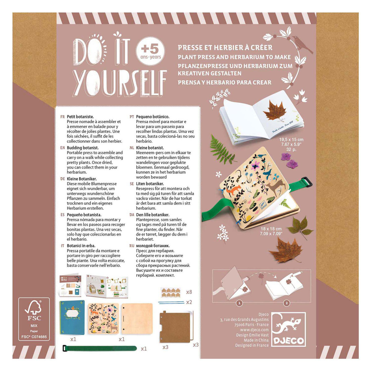 Djeco DIY - Knustelset Herbariumschrift