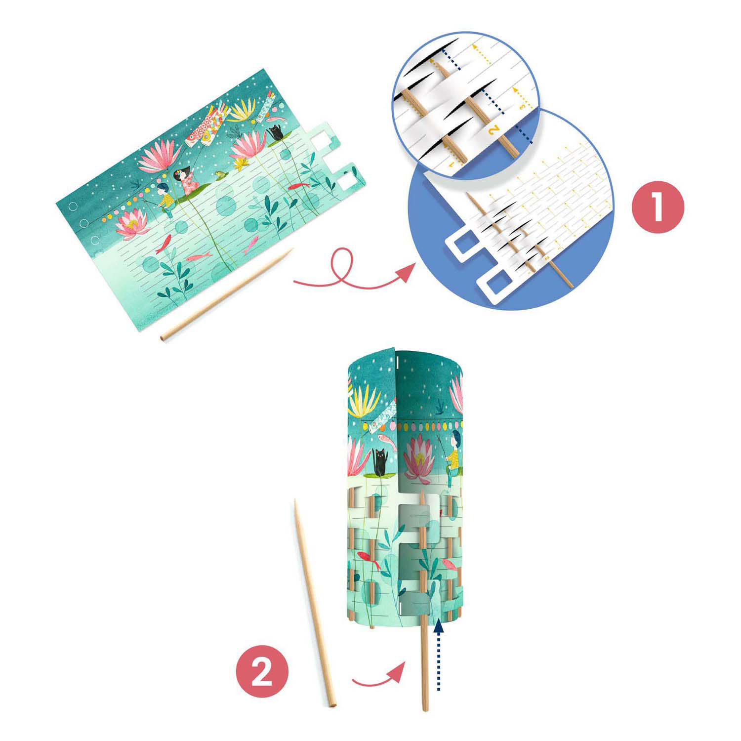 Djeco DIY - Knutselset Papieren Windlichten