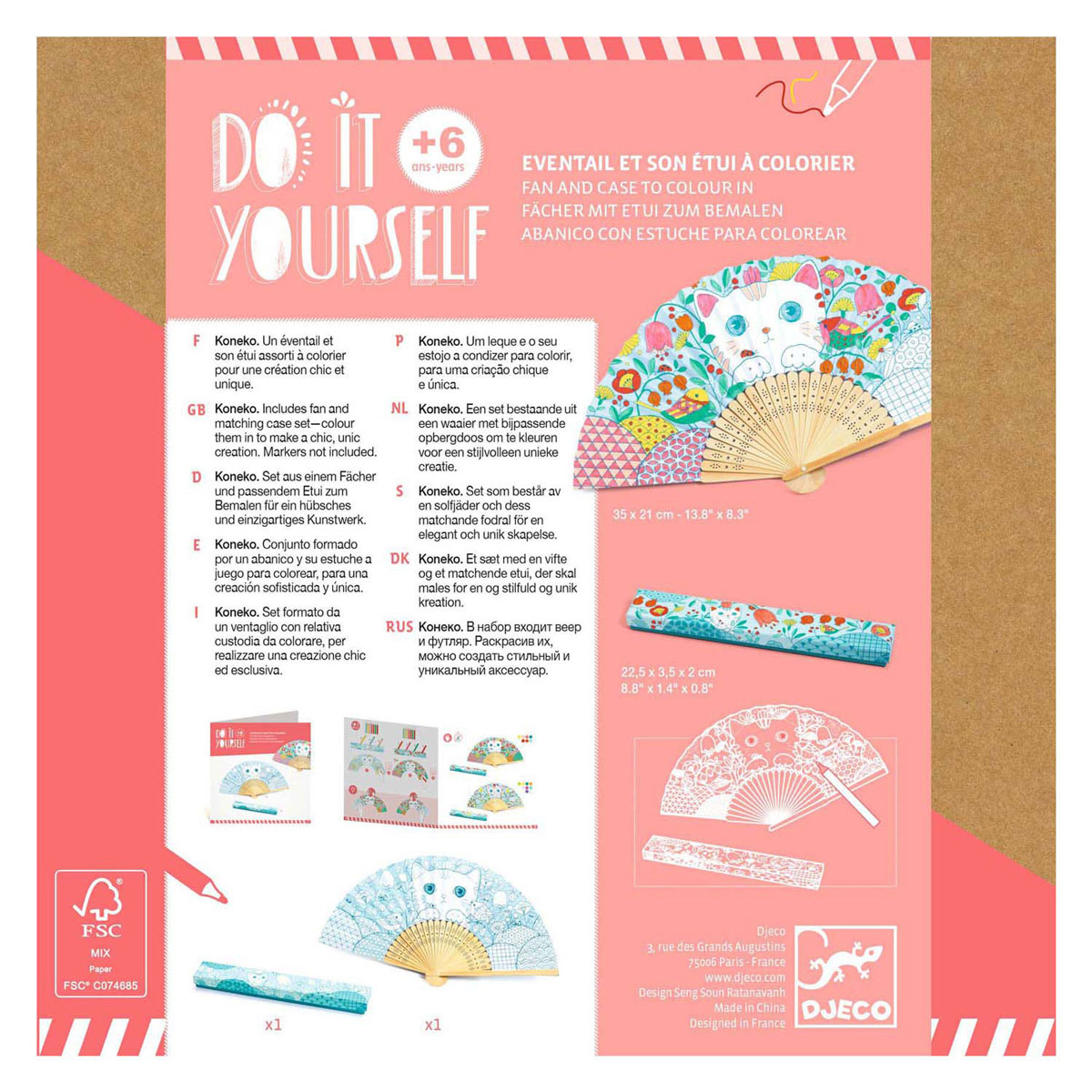 Djeco DIY - Knutselset Waaier 